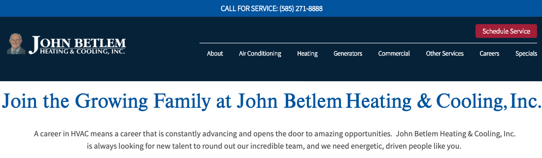 HVAC Apprentice / Entry Level HVAC Technician Rochester